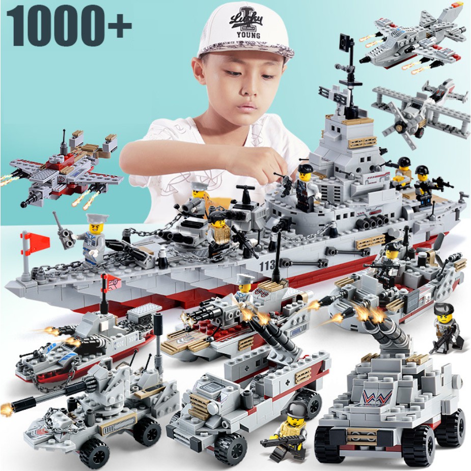 [1000 CHI TIẾT-HÀNG CHUẨN] BỘ ĐỒ CHƠI XẾP HÌNH LEGO CHIẾN HẠM CHIẾN THUYỀN PHÁT TRIỂN TƯ DUY CHO TRẺ