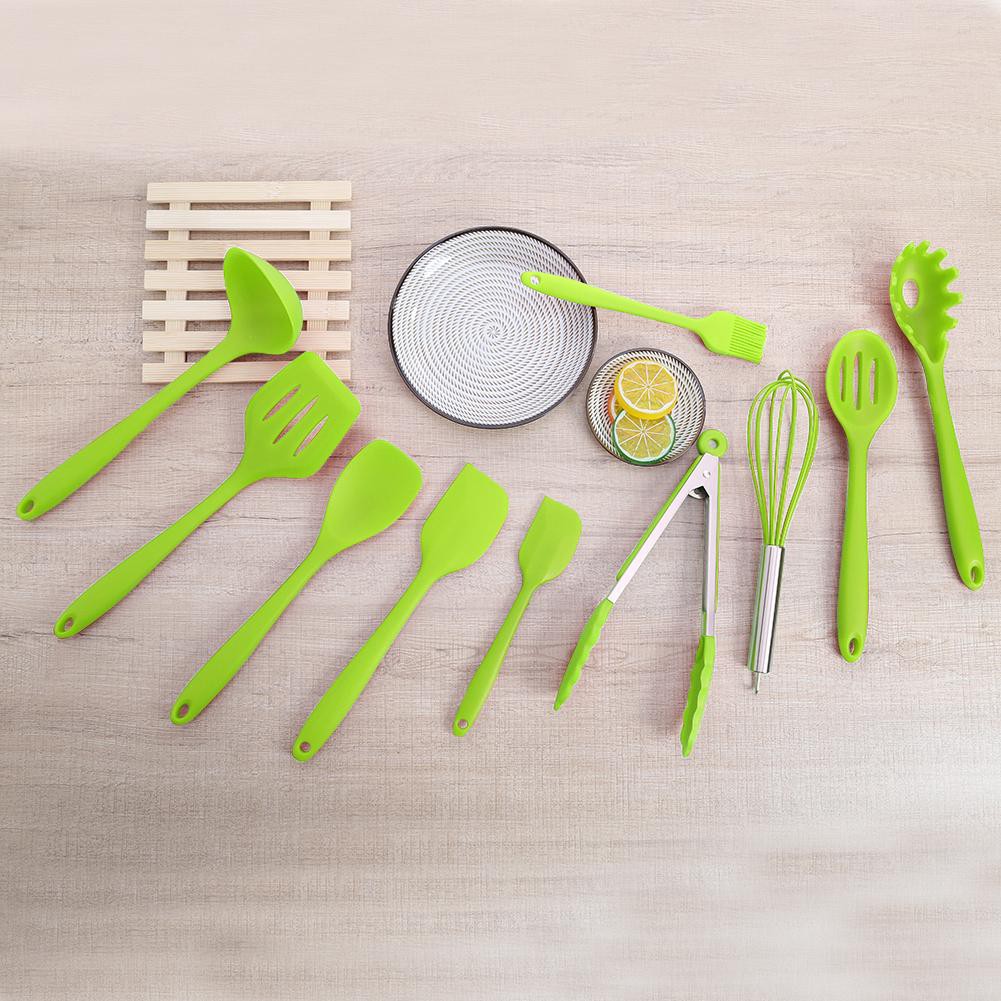 Bộ 10 dụng cụ làm bếp bằng silicon chịu nhiệt cod-sunfayss