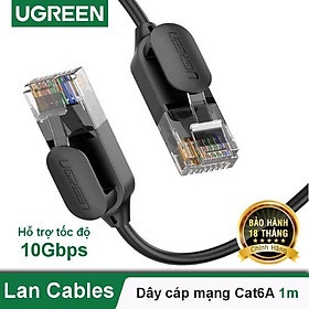 Dây cáp mạng RJ45 Cat6A Ugreen NW122 (Ultra Slim) Chính Hãng 70653 70331 70332 70333 70334 70654 70656