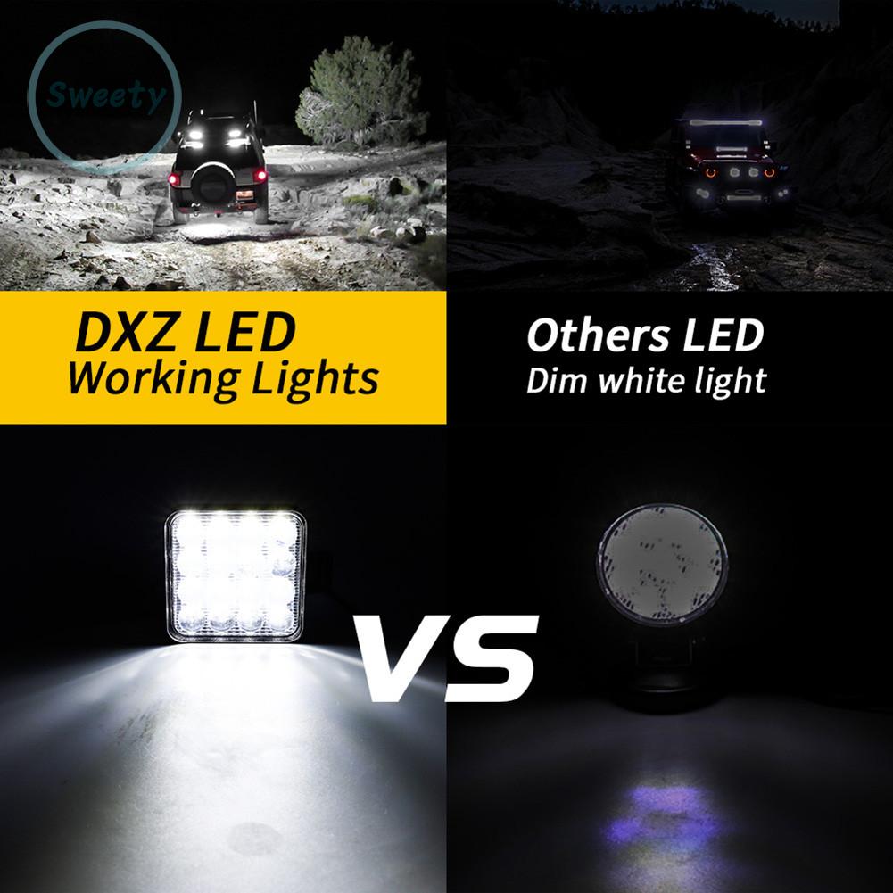 Đèn Pha Led 48w Hỗ Trợ Chiếu Sáng Cho Xe Hơi / Xe Tải 3dlens