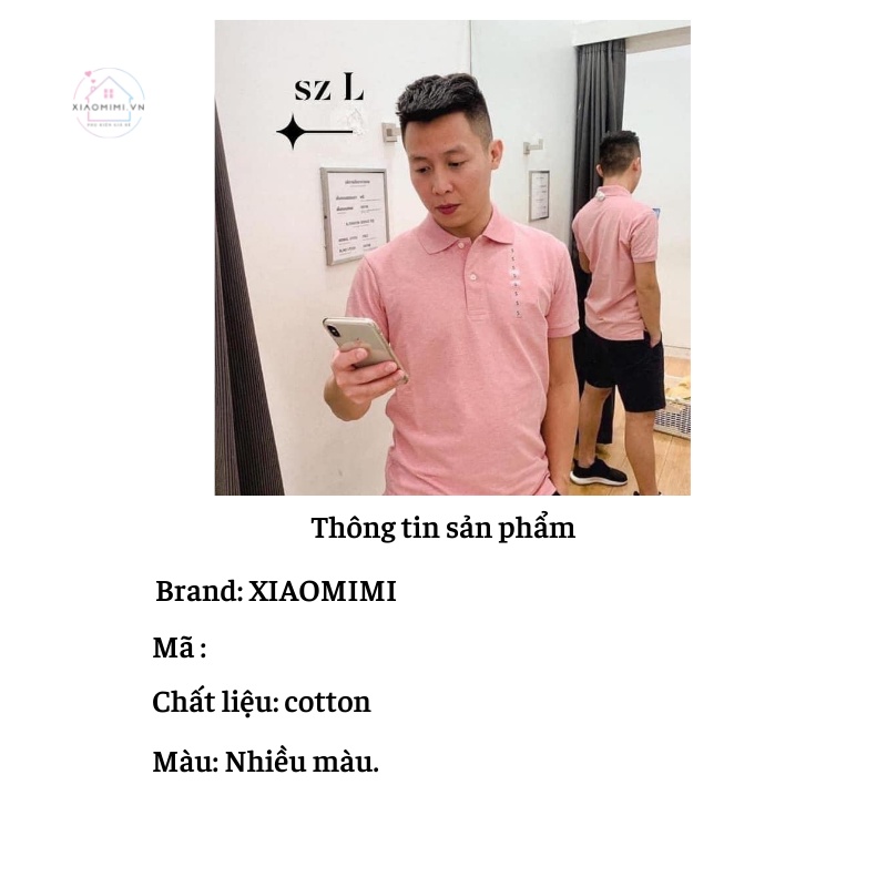 Áo phông nam dáng POLO UNI.Q.LOO BẢNG MÀU 2O22 Xiaomimi N.003.XN.M
