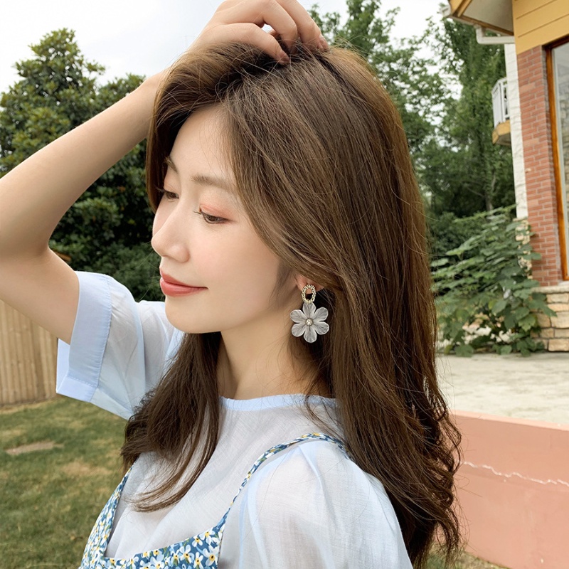 Bông tai mạ bạc 925 hình hoa xinh xắn