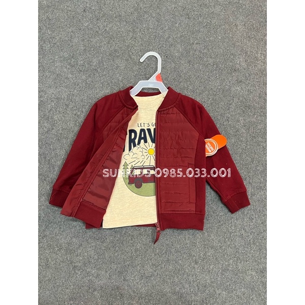 Set thu đông bé trai xuất xịn bomber kèm áo phông