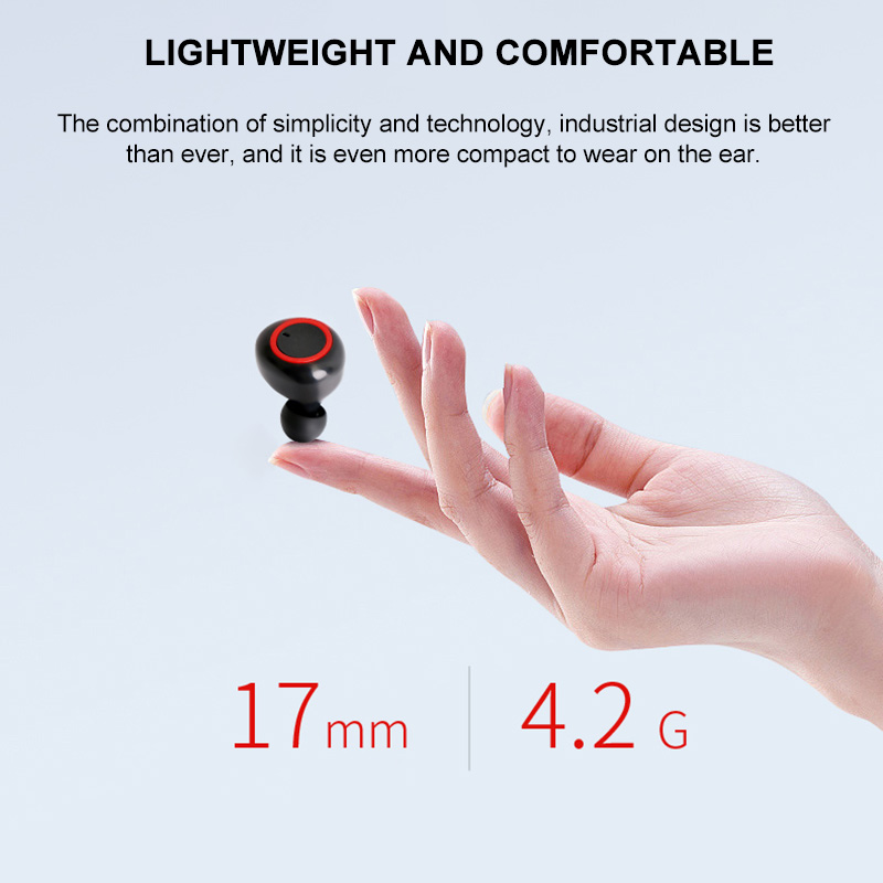 Tai Nghe Bluetooth 5.0 Không Dây KEBIDUMEI Mini Y50 TWS Kèm Mic