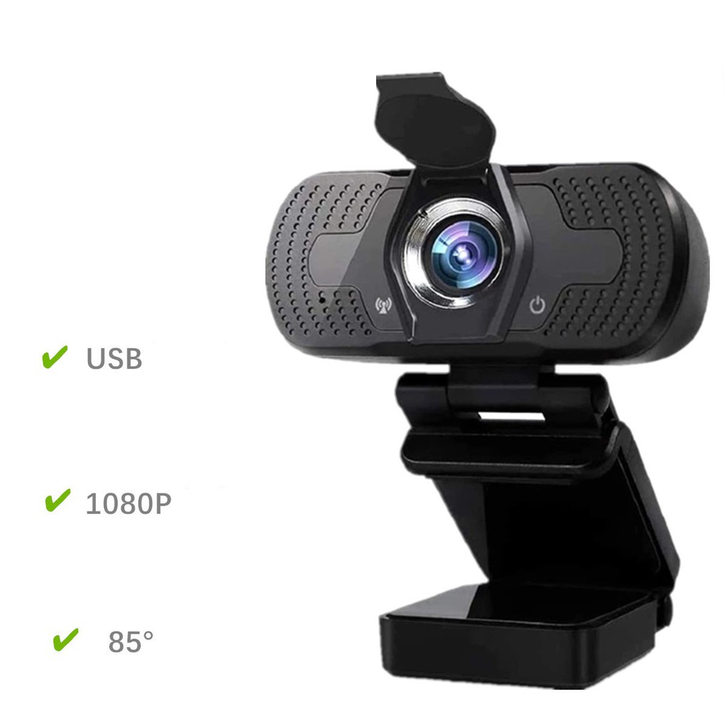 ✔️Webcam máy tính FullHD 1080p có Mic rõ nét - Thu hình cho máy tính, pc, TV, để bàn - Rõ nét - Chân thực W8