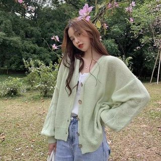 [ORDER TAOBAO] Áo khoác len mỏng Cardigan Thu Đông🍁