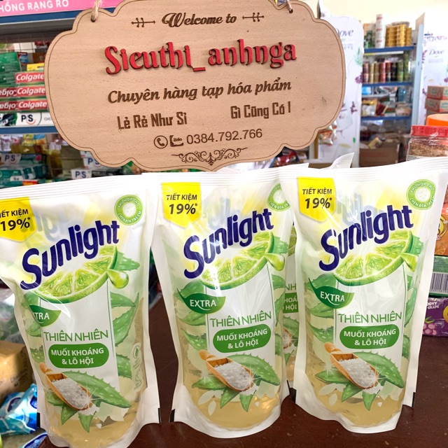 Túi rửa chén Sunlight Thiên Nhiên 750g.