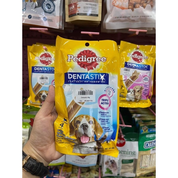 Xương Gặm Sạch Răng Cho Chó Pedigree Dentastix Đủ Size: 56g, 60g, 75g, 98g