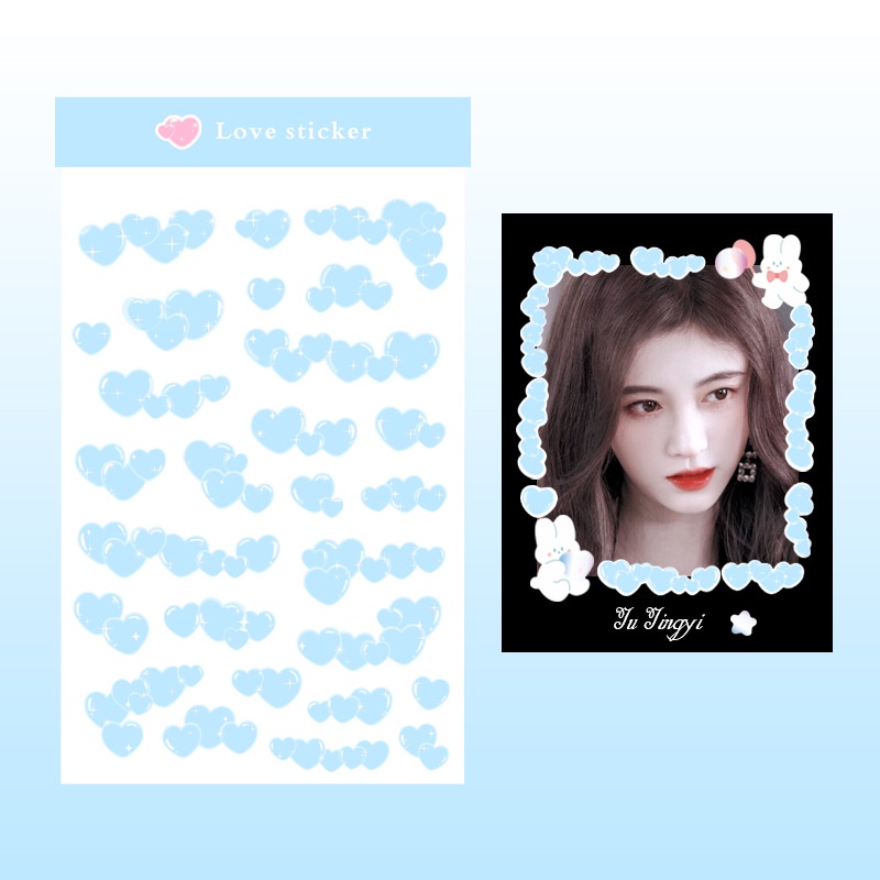 Miếng Dán Trang Trí Lấp Lánh Bằng PVC Họa Tiết Hoạt Hình