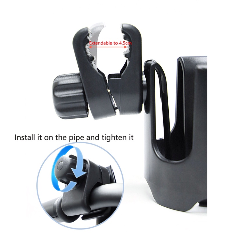 Giá Đỡ Điện Thoại / Cốc Nước Gắn Xe Đẩy Em Bé Tùy Chỉnh Tiện Dụng