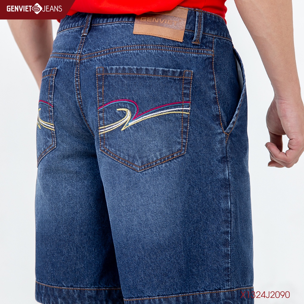 Quần Ngố Jeans Nam Thời Trang Genviet X1324J2090