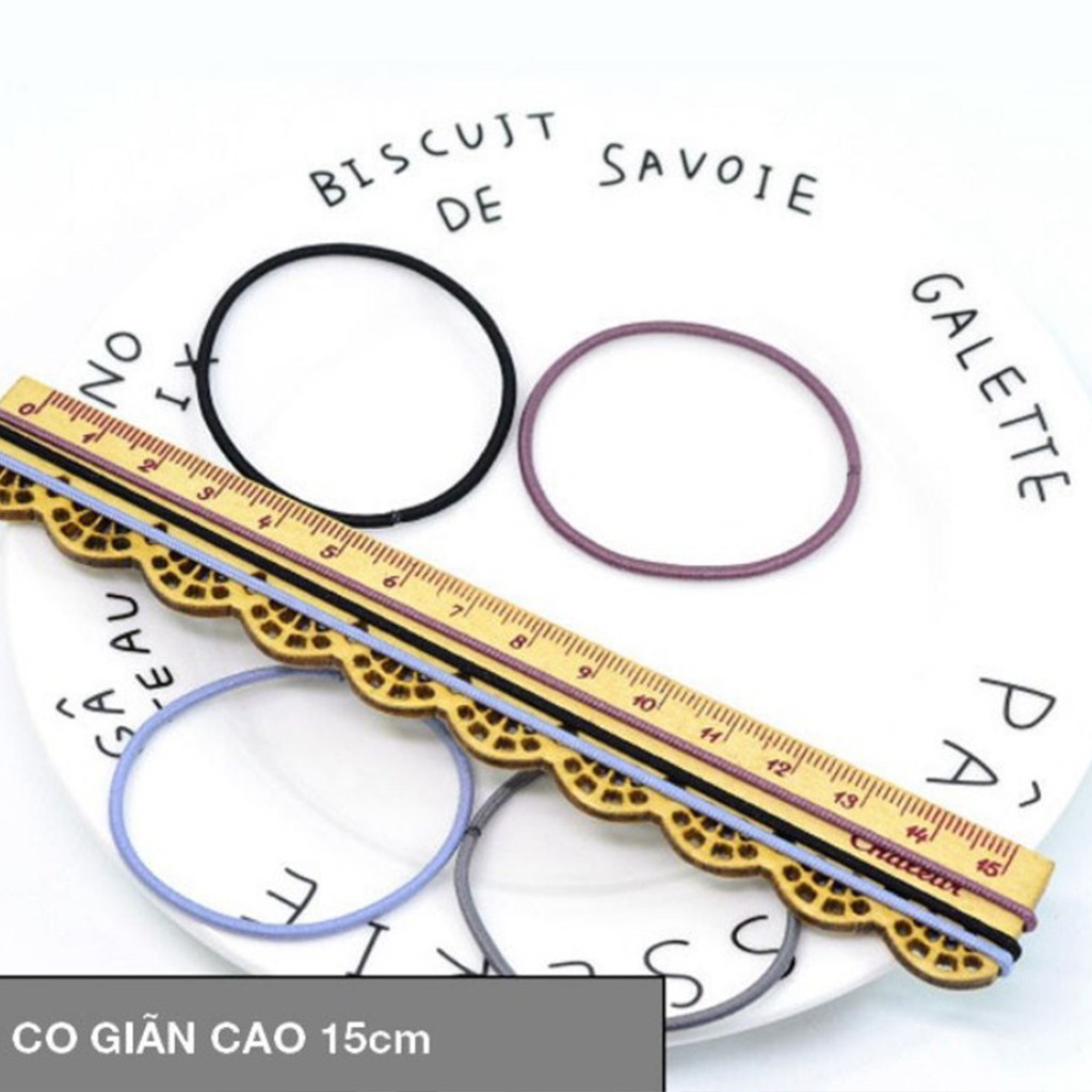 Set 100 dây buộc tóc (Có Túi Zip) CT02