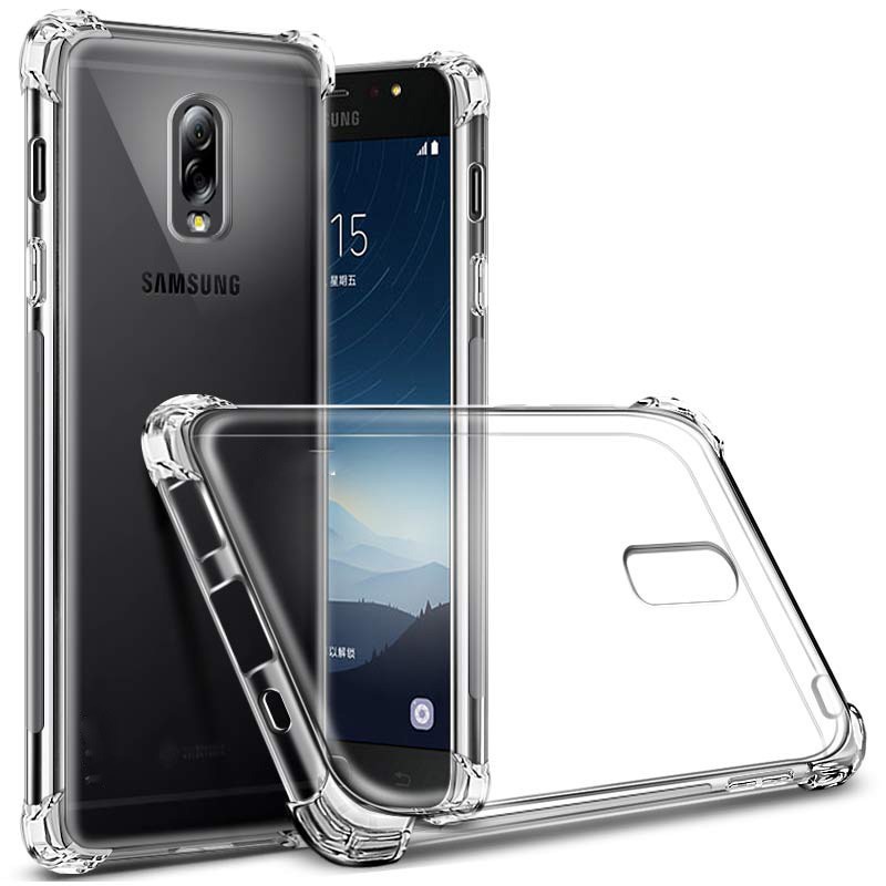 Ốp điện thoại trong suốt bảo vệ cho Samsung Galaxy J4 J6 J8 J2 2018 Note 5 8 9 S10 S9 S8 Plus J7 Pro 2017 S7 Edge