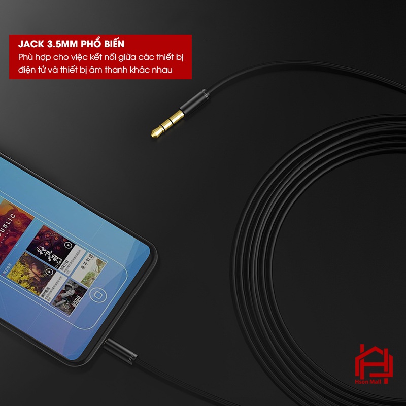 Dây kết nối, chuyển đổi 2 đầu thiết bị VIDEO/AUDIO HSON, dây dài 1.5M nhiều màu sắc