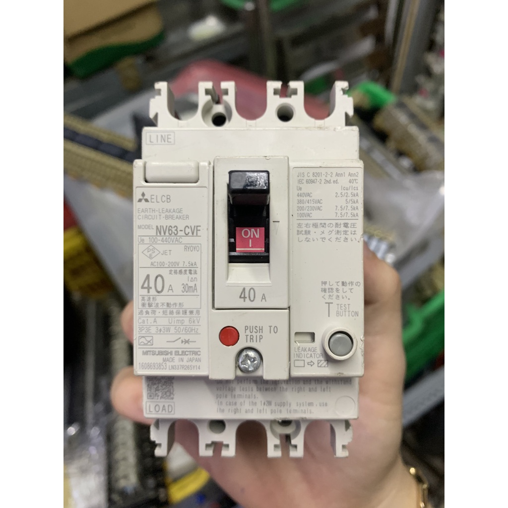 Cầu Dao Chống Giật 3 Pha -  Mitsubishi - 30A