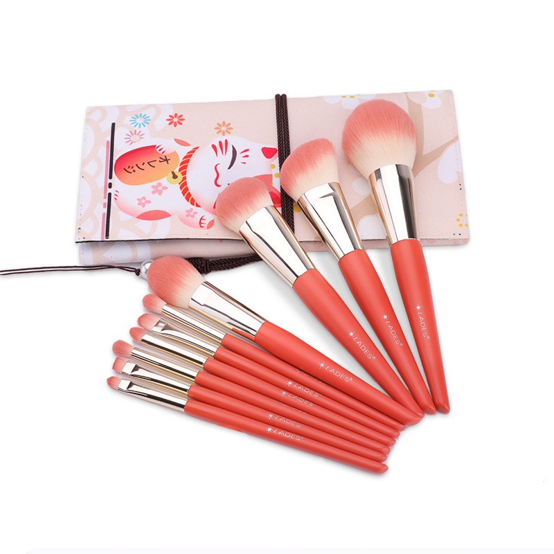 Bộ Cọ Lades 10 Cây Màu Cam - Lades Brush Set