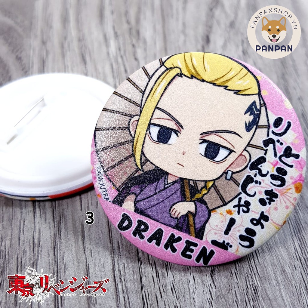 Huy Hiệu Tokyo Revengers Yukata (6CM)