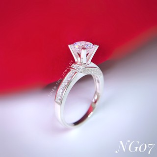 [Đủ size] Nhẫn nữ bạc Ý 925 đá cao cấp có clip