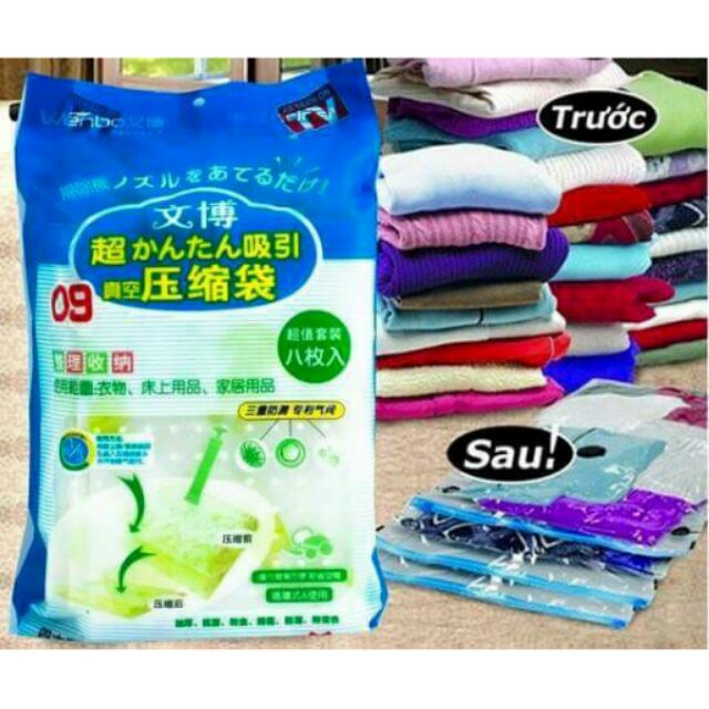 Bộ 8 túi hút chân không
