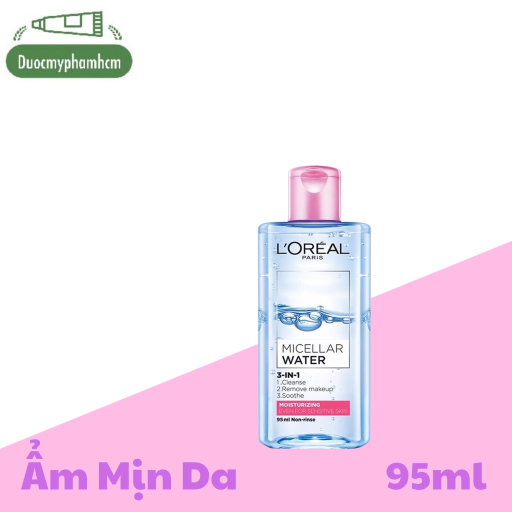 Nước tẩy trang L'Oreal Paris 3-in-1 Micellar Water 95ml và 400ml