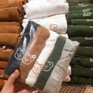 ÁO CỔ 3 PHÂN THÊU GẤU CỰC HOT
