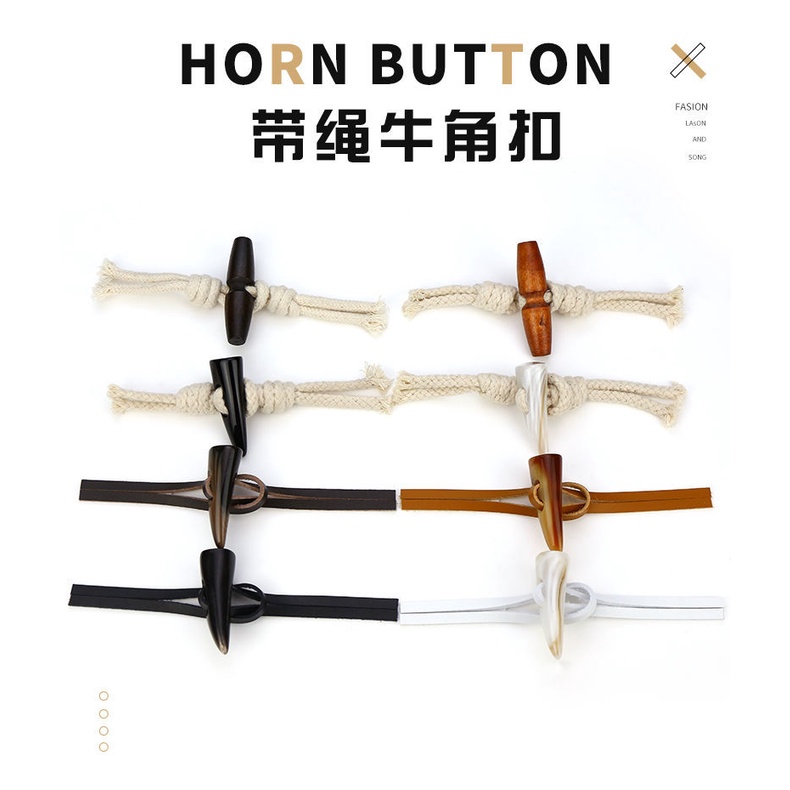 Phụ Kiện Nút Sừng Cao Cấp Dành Cho Áo Khoác Sweater / Nút Sừng / Áo Khoác Nữ