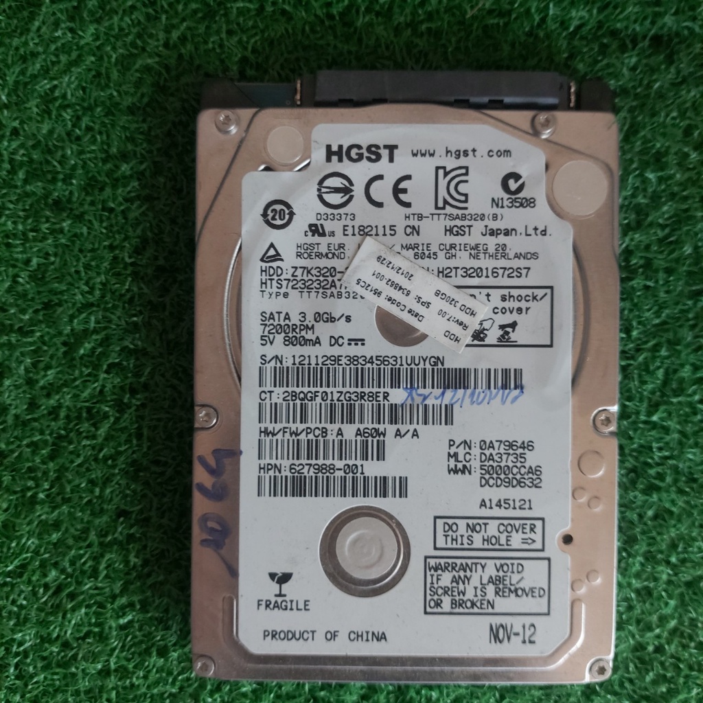 Ổ cứng laptop 320GB HDD cũ hoạt động tốt - mẫu ngẫu nhiên tùy đợt hàng