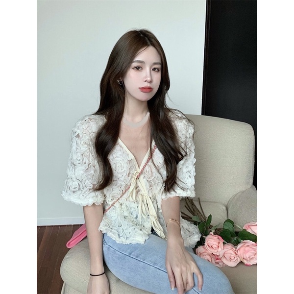 ✨💕Áo hoạ tiết hoa