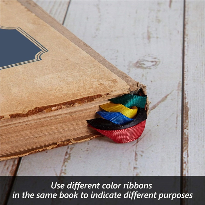 Bookmark Da Đính Ruy Băng Nhiều Màu Sắc Dùng Trang Trí Sách Kinh Thánh
