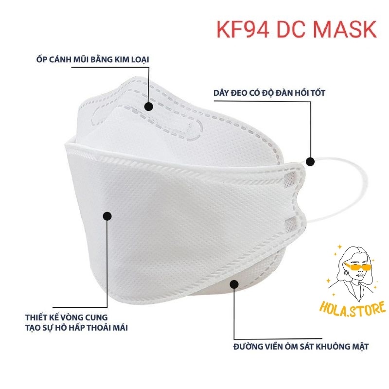 khẩu trang 50 cái KF94 tiêu chuẩn Hàn Quốc | BigBuy360 - bigbuy360.vn