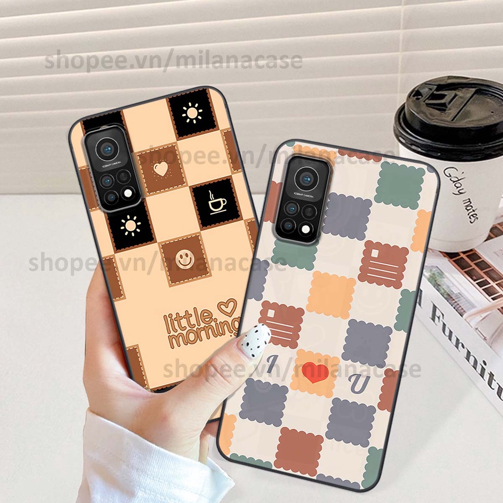 Ốp Xiaomi Mi 10T Pro caro họa tiết nhiều màu sắc siêu đẹp thời trang cá tính
