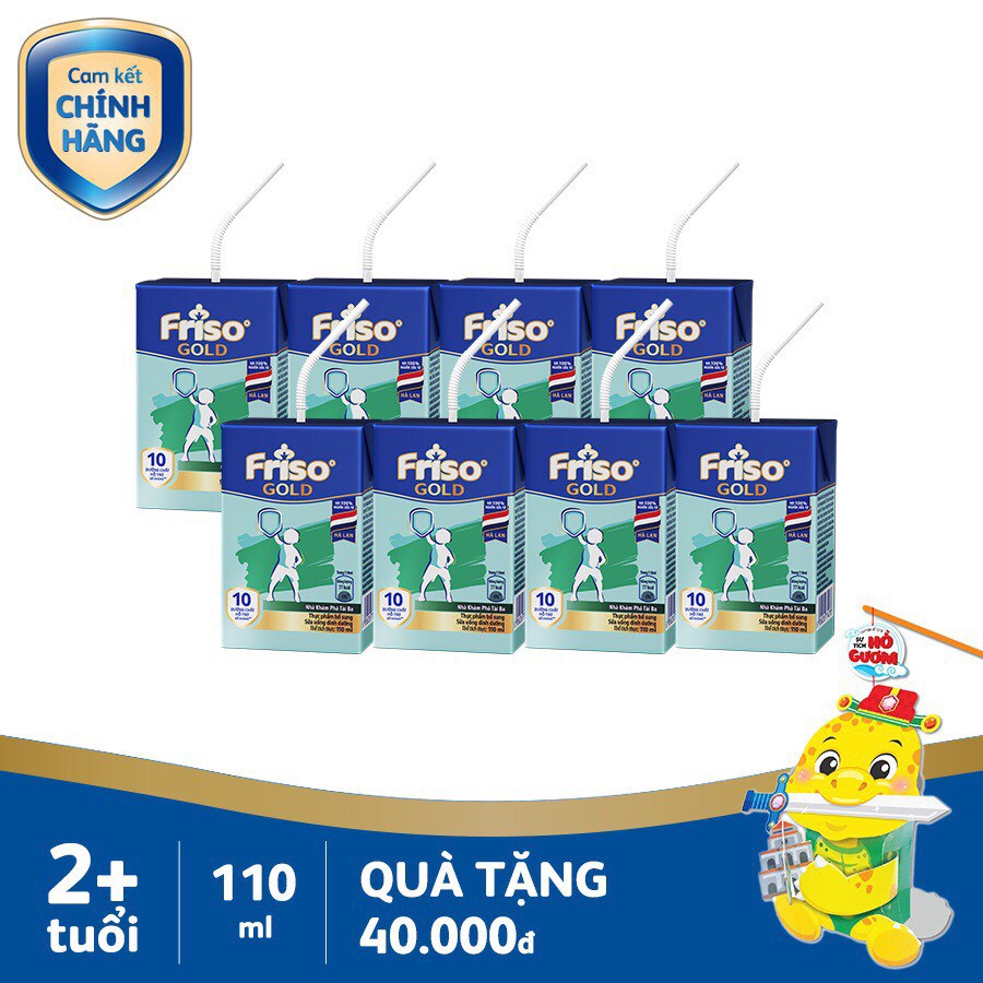 [Tặng đèn lồng khi mua 2 lốc} Sữa bột pha sẵn Friso 110ml