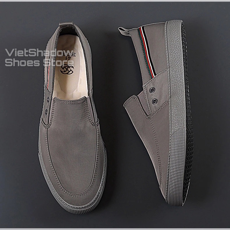 Slip on - Giày lười vải nam cao cấp thương hiệu Shanbu - Vải polyester (vải gió) 5 màu tuyệt đẹp - Mã SP 20835