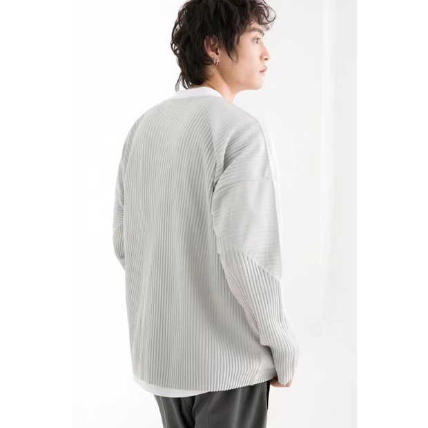 Áo Sweater Nam Nữ Áo Thun Dài Tay Basic Chất Thun Dệt Kim A24