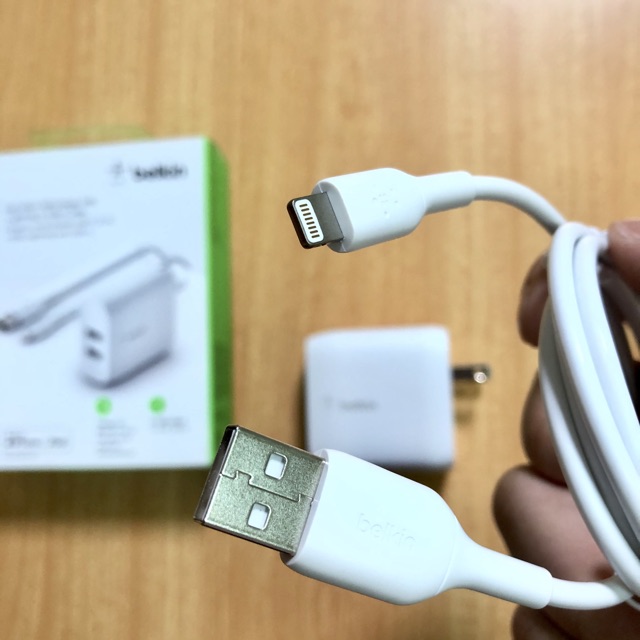 [CHÍNH HÃNG BELKIN] SẠC NHANH IPHONE ANDROID 2 CỔNG