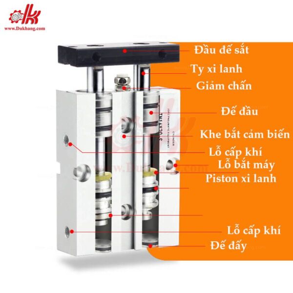 Xi lanh 2 ty TN10 TN16