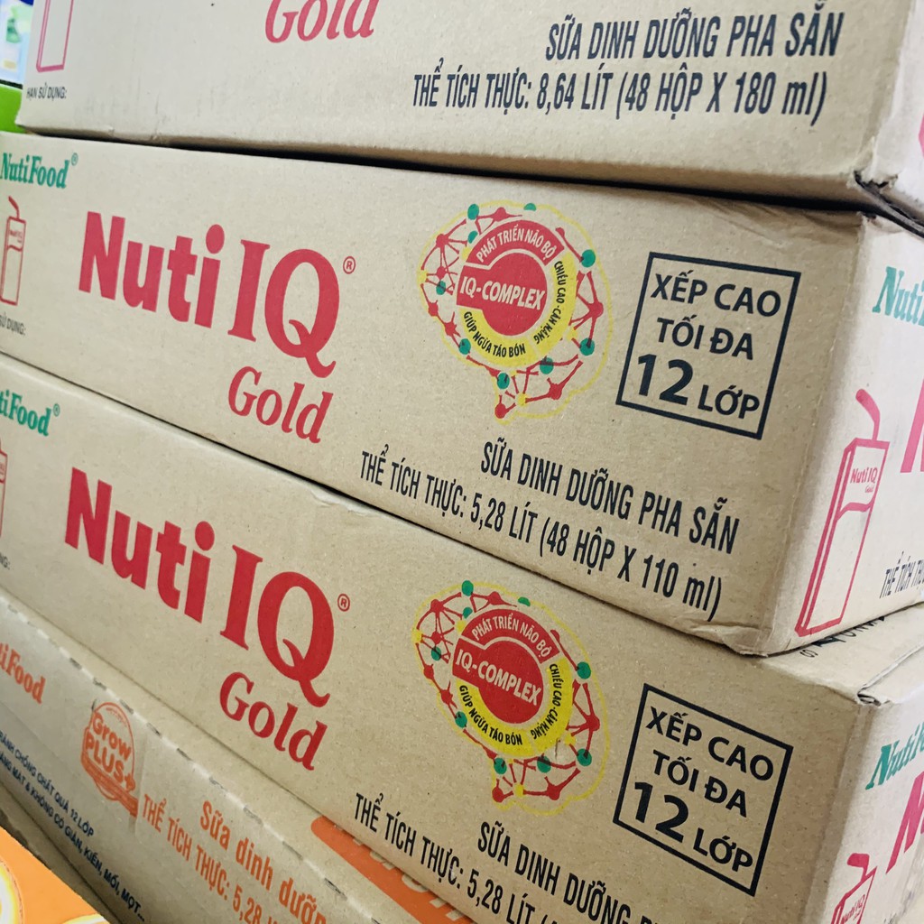 Thùng sữa Nuti IQ GOLD Nutifood 48x110ml