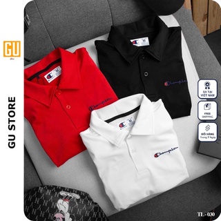 Áo thun nam polo vải cá sấu cổ bẻ form chuẩn thêu logo GS030
