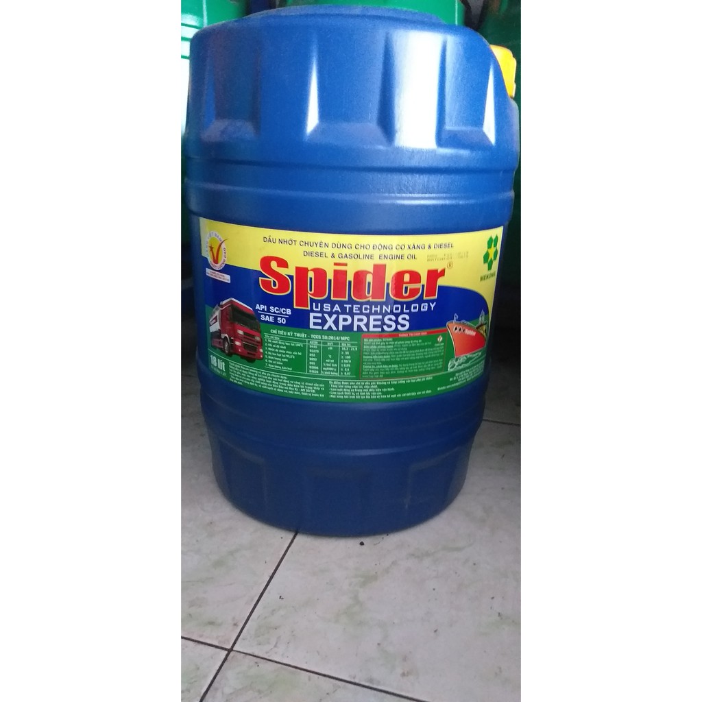Dầu nhớt API SAE 50 Spider Mekong 18l