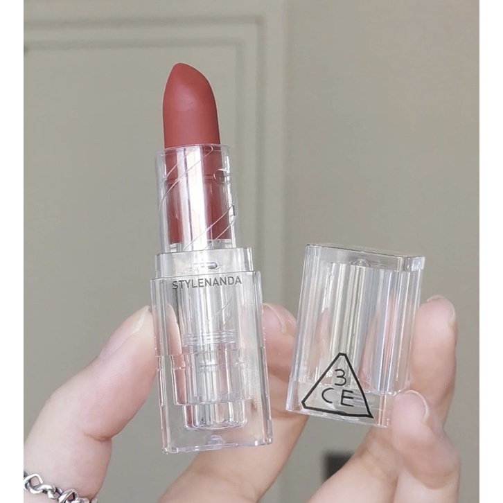 Son Thỏi Lì Thuỷ Tinh Trong Suốt 3CE Soft Matte Lipstick Clear Layer Edition