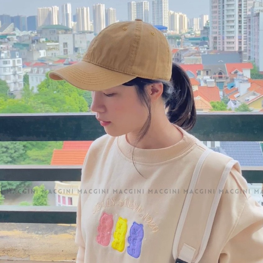 Mũ lưỡi trai nam nữ MACGINI DANBUI unisex COTTON MỀM cao cấp thấm hút mồ hôi, nhẹ thoáng khí kiểu dáng basic Hàn Quốc