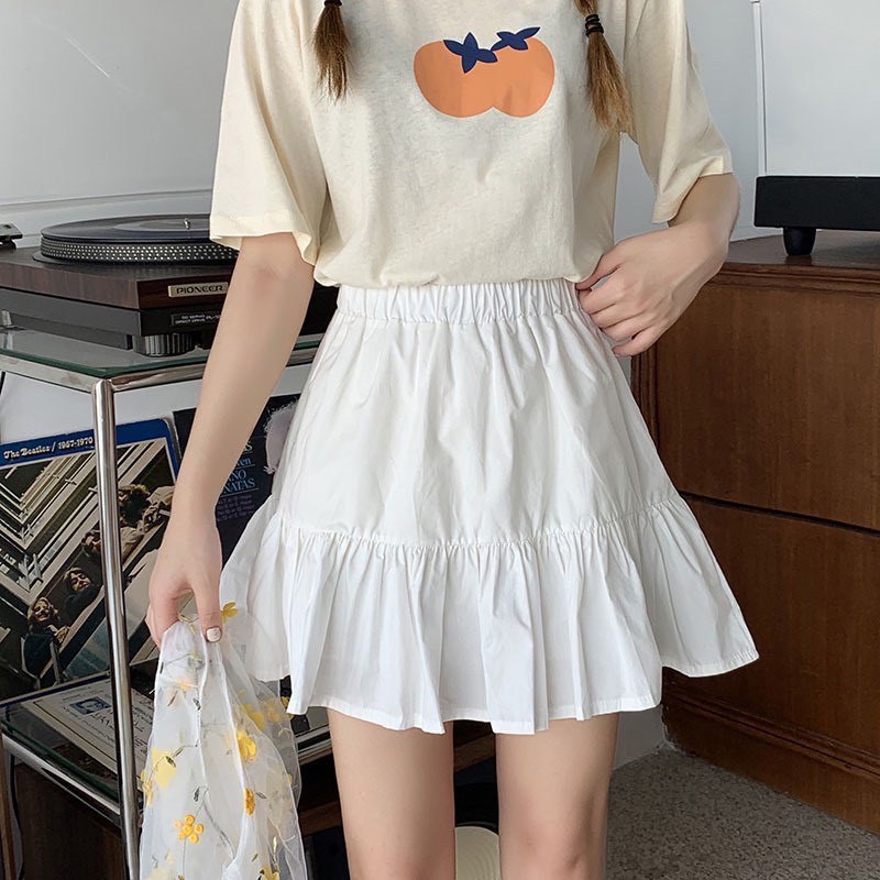 Chân Váy Chữ A Xòe 2 Tầng - Đầm Nữ Chất Voan Kèm Lót 2 Màu - Chân Váy Đen Trắng CV13 | BigBuy360 - bigbuy360.vn