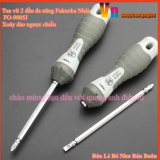 Tua vít 2 đầu đa năng Fukuoka Nhật FO-9005J Xoáy dảo ngược chiều