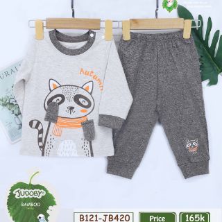 [SỢI TRE] Bộ cài vai dài tay JUDOBY (6-24m)