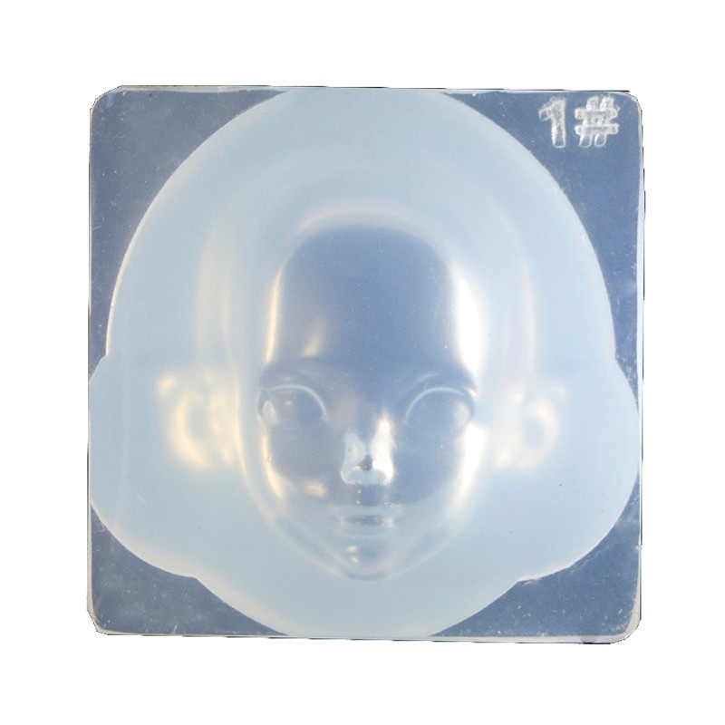 Khuôn silicon đổ nhựa resin epoxy làm gương mặt người 3D dùng để làm búp bê thủ công