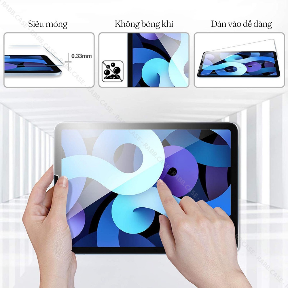 Kính cường lực dành cho các dòng iPad Gen 5/6/7/8/9, Air 1/2/3/4/5, Pro 11&quot;, Pro 12.9&quot; - Cường lực kính cho iPad
