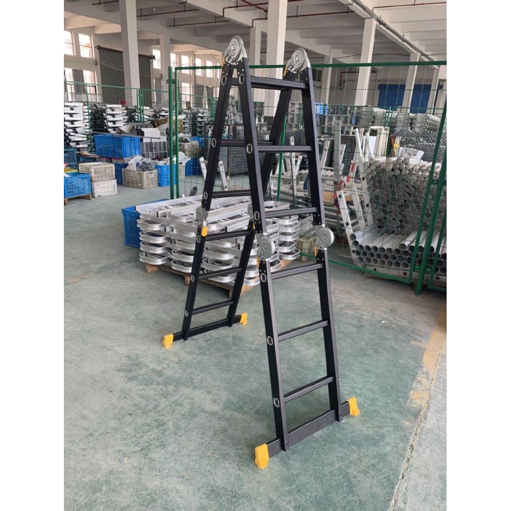 Thang nhôm gấp đa năng 4 đoạn SUMIKA SKM 203 NEW màu đen - LHệ Gian Hàng để nhận KM Ạ