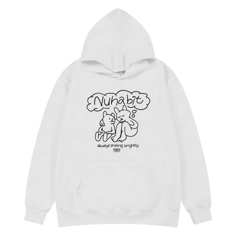 Áo Hoodie Nam Nữ Nuhabit Đẹp phong cách Hàn Quốc HD321. Chất nỉ dày ấm Áo Hôdie sweater - quà ngẫu nhiên