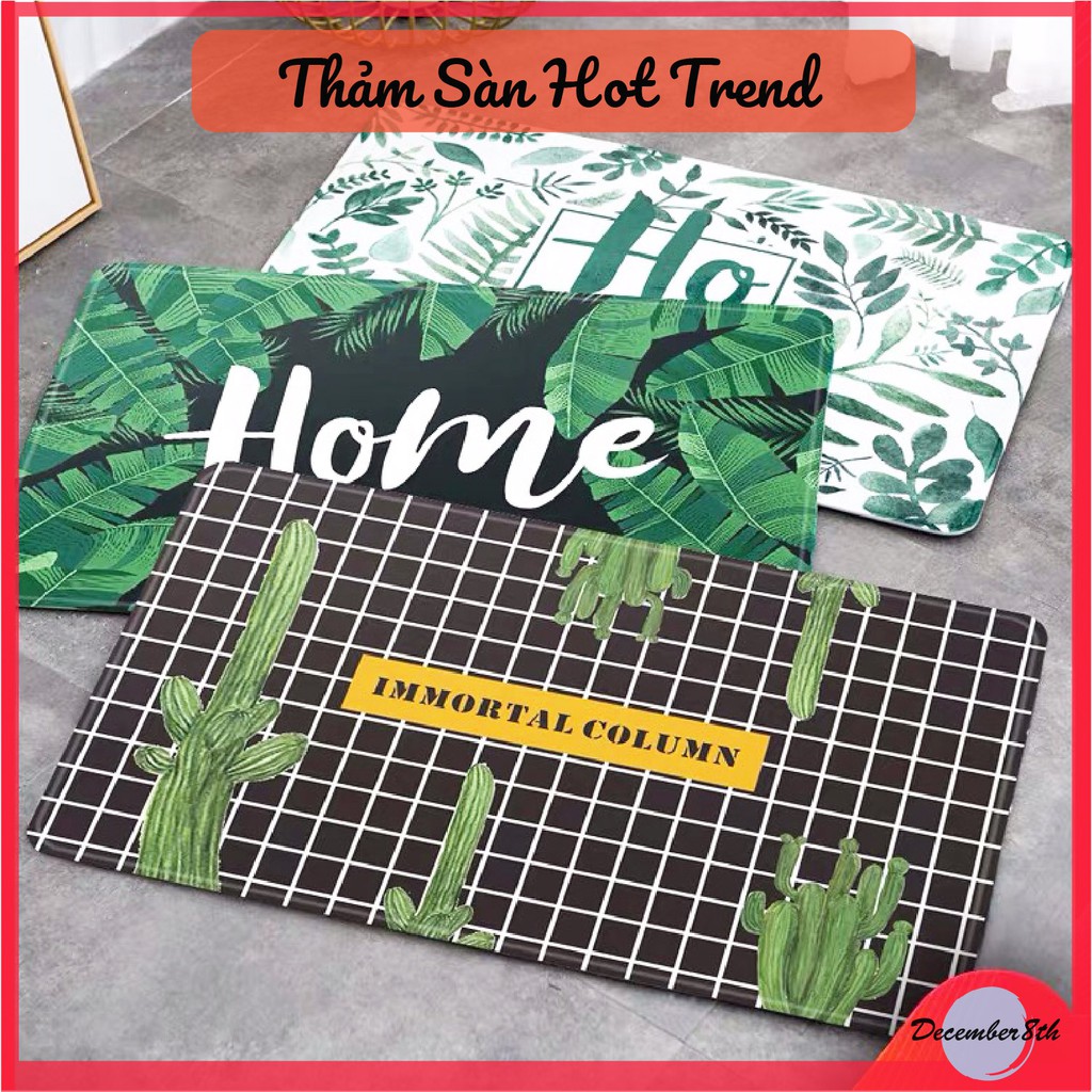 Thảm Lau Chân Chống Trượt Siêu Thấm Hot Trend 40x60cm