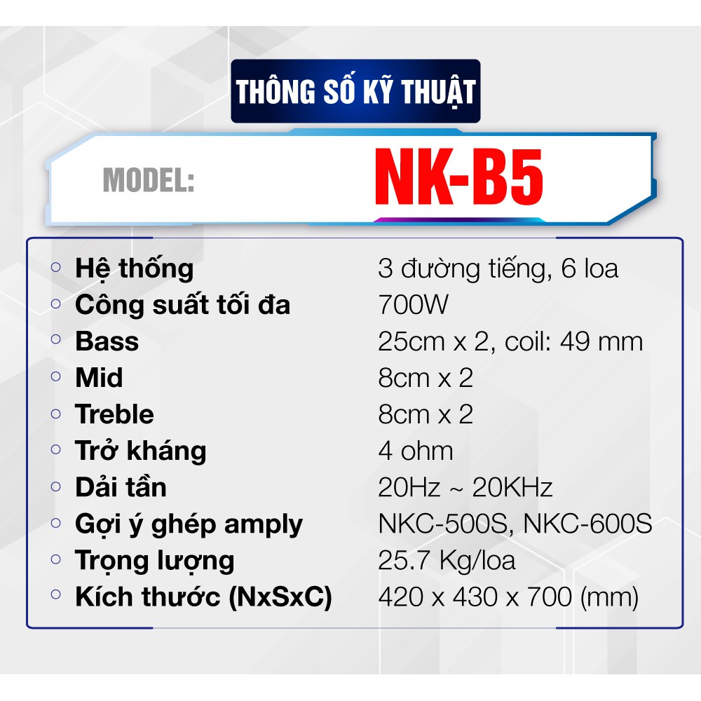 Loa đứng NK-B5 NIKOCHI